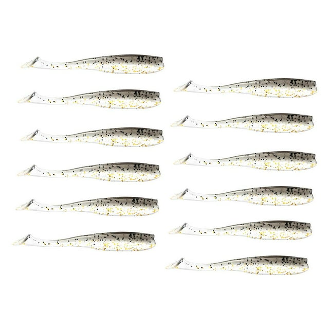 Swimbaits Artificiales en Un Paquete Señuelos Blandos de Gusanos Simulados Minnow , DYNWAVEMX Señuelos de pesca blandos cebos