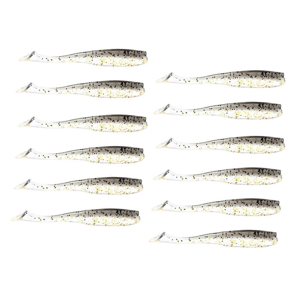 Cebos de pesca Cola 12 paquetes de Swimbaits Minnow Accesorios de F