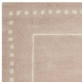 thumbnail image 4 of SAFAVIEH Bella Danita Plain Dotted Bordered Wool Area Rug, Light Pink/Ivory, 3' x 5', 4 of 6