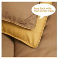 thumbnail image 5 of saney 3-Piece All Season Reversible Mustard Yellow Down Alternative Comforter Set - Baffle Channel Construction - 4 Corner Tab - 100% Bonded Filling - Breathable & Wrinkle Resistant Bedding Set, 5 of 9