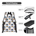 thumbnail image 4 of Yiaed Coffee To Go Pattern Print School Backpack College Backpack Daypacks for Students High School Spacious and Durable Daypack for Work and Travel-One Size, 4 of 6
