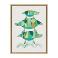 thumbnail image 2 of Kate and Laurel Sylvie Turtle Family Framed Canvas Wall Art by Rachel Lee of My Dream Wall, 18x24 Natural, Bright Colorful Animal Turtle Art for Wall, 2 of 6