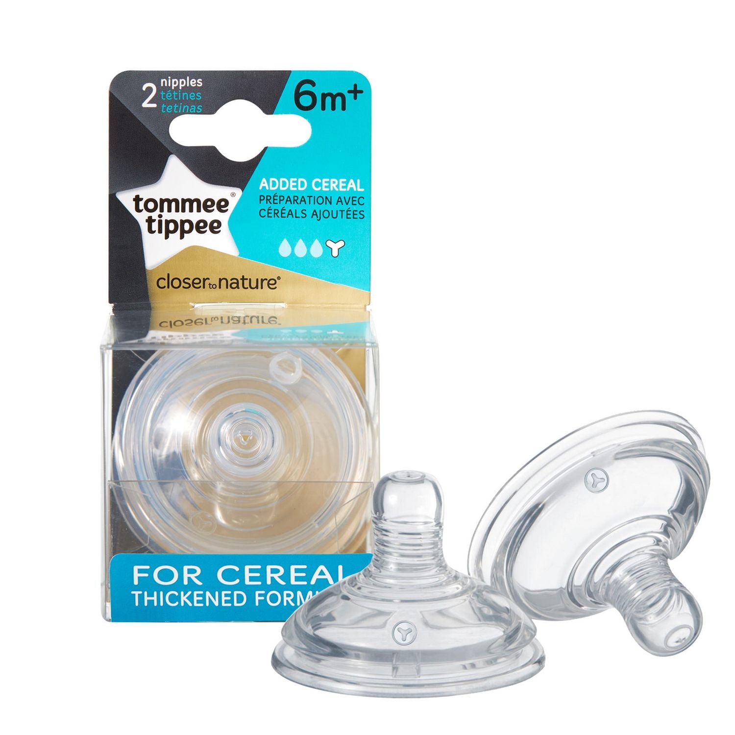Tommee Tippee Closer to Nature Added Cereal Nipples