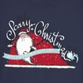 thumbnail image 2 of Junior's The Nightmare Before Christmas Scary Christmas Santa Claus Graphic Tee Navy Blue Small, 2 of 3