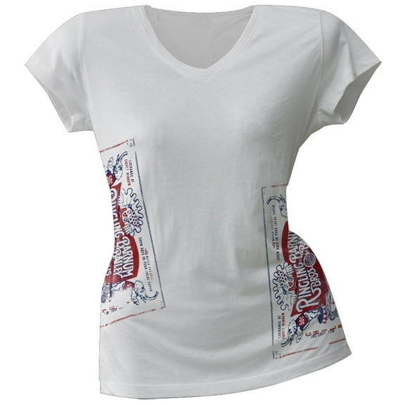 Ringling Bros - Ticket Juniors V Neck T-Shirt - Small