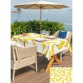thumbnail image 6 of 52x70 Inch Outdoor Tablecloth with Umbrella Hole Zipper Rectangle Yellow Banana Rectangular Tablecloths Outside Waterproof Summer Tropical Fruits Watercolor Patio Table Cloth Cover for Picnic Party, 6 of 8