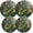Black1141, variant on Electric Stove Burner Covers, Set of 4, Round Burner Cover,8 and 10 Inch,Beautiful Hummingbird And Hibiscus
