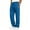 A Blue, variant on Mens Sweat Pants Dqueduo Men's Casual Straight Leg Sweatpants Elastic Drawstring Waist Solid Color Trousers With Leather Patch Side Slits XL A Blue