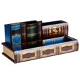 thumbnail image 2 of Coofit Desk Organizer Wood Vintage: Library Book Design Pencil Holder Makeup Organizer, 2 of 10