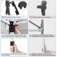 thumbnail image 6 of Yaheetech 8x8 Ft Instant Pop Up Canopy with Roller Bag & Sandbags, Black, 6 of 7