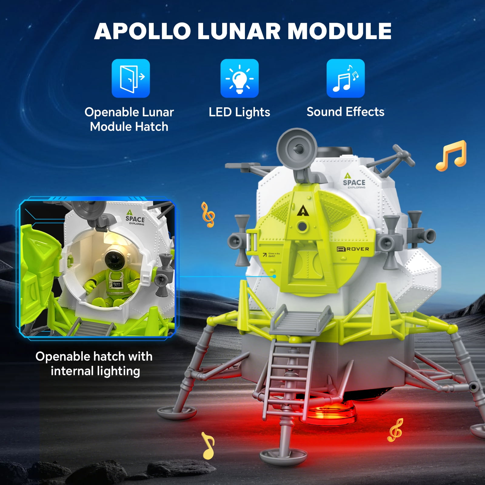 AuntyFey Space Robot Kit for Kids, Educational Science Learning, Building Robot Toys Birthday Gift for Kids