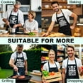 thumbnail image 6 of Funny Baking Aprons for Women, Queen of The Kitchen Black Chef Apron, Adjustable Kitchen Cooking Apron with Pockets, Valentine''s Day Gifts for Wife Baker, Mother''s Day Gifts for Mom Grandma, 6 of 6
