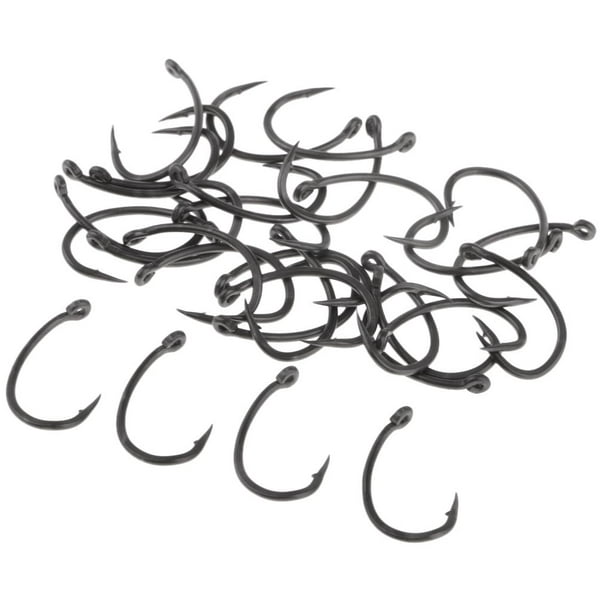 Lipstore 30pcs High Carbon Steel Fishing Hooks Barbed Hooks 14.5x8.5mm Other 14.5x8.5mm