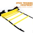 thumbnail image 3 of Cones Speed Agility Training Ladder Kit  12 Adjustable Flat Rungs and 10 Cones Orange Yellow for Fo, 3 of 8