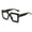 C01	Black and white flat, variant on Classic Square Frame Anti-Blue Light Women's Fashionable Simple Ultra-Light Non-Prescription Glasses