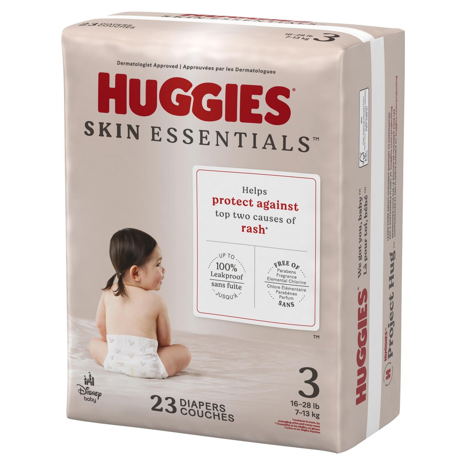 Huggies Skin Essentials Baby Diapers, Sizes: N-6, 31-15 Count