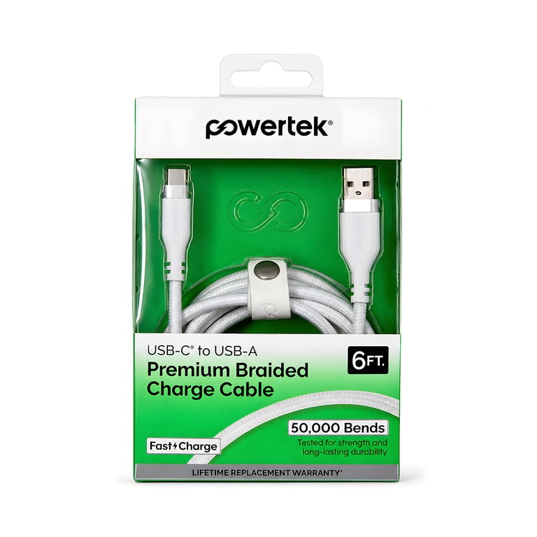 Liquipel Powertek USB-A to USB-C Fast Charger Cable 6ft photo 4