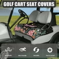 thumbnail image 3 of Renewold Golf Cart Seat Cover with 4 Pockets Comfort Sweat Absorption Golf Cart Towel Seat Cover Accessories Universal Fit for 2 Person Club Car, Dragonfly Moon Flower, 3 of 7