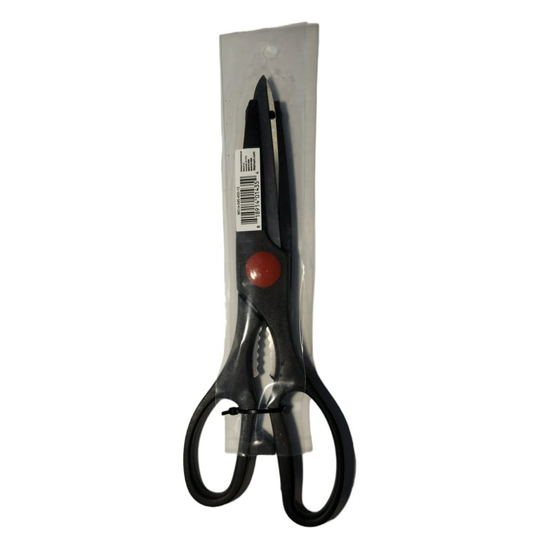 Michael Graves Comfortable Grip All Purpose Stainless Steel Kitchen Shears,  Grey, FOOD PREP