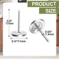 thumbnail image 2 of 100Pcs Upholstery Tacks for Furniture, 0.6" Metal Round Silver Thumb Tacks for Wall Decorative Upholstery Nails DIY Project Home Decor, Brass, 2 of 7