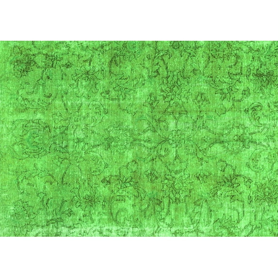 Ahgly Company Indoor Rectangle Persian Green Traditional Area Rugs, 2' x 3'
