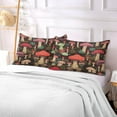 thumbnail image 7 of Coolnut Colorful Mushrooms Plush Pillowcase, Luxury Soft King Pillow Case for Hair and Skin, Set Standard Size Pillow Covers with Zipper Closure, 20x40in #301 Home Decor Gifts, 7 of 7