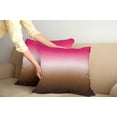 thumbnail image 3 of Ambesonne Ombre Throw Pillow Cover 2 Pack, Simplistic Abstract, 16", Hot Pink Chocolate, 3 of 6