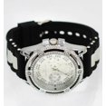 thumbnail image 2 of 48mm Montres Carlo Fashion Silicone Band Hip Hop Clubbing Luxury Men's Watch (Silver/Black), 2 of 4