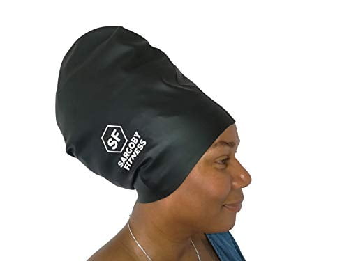 Details about   Sargoby Fitness Extra Large Swim Cap For Long Hair Dreadlocks Braids LocsSwim 