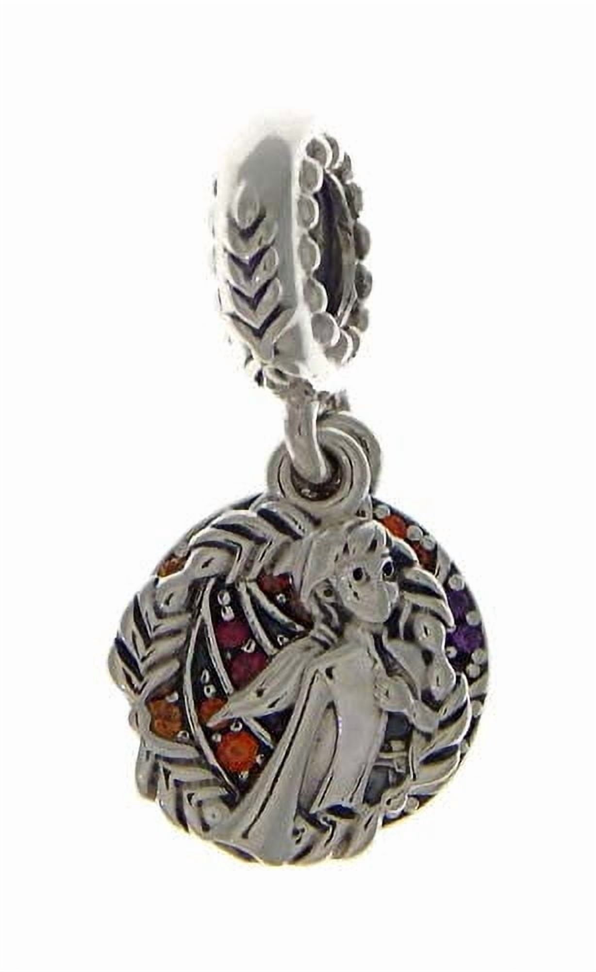 Pandora Sterling Silver with Red Cubic Zirconia Disney Frozen Anna Dangle Charm