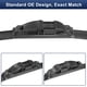 thumbnail image 5 of Ofertas Únicas 2pcs 26"+20" Hoja de Limpiaparabrisas de Silicona Frontal para BMW X4 F26 2014-2017 No para gancho J / U, 5 of 7