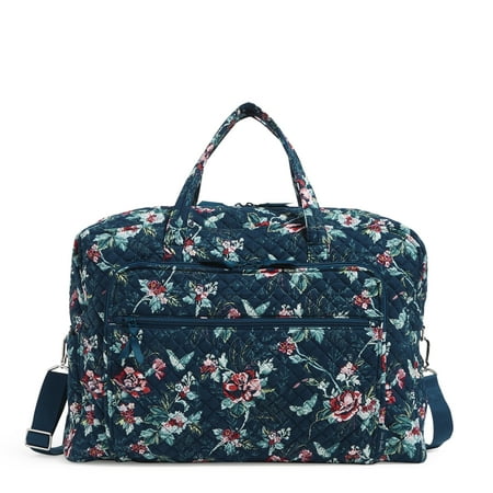 Vera Bradley Women s Cotton Grand Weekender Travel Bag Rose Toile