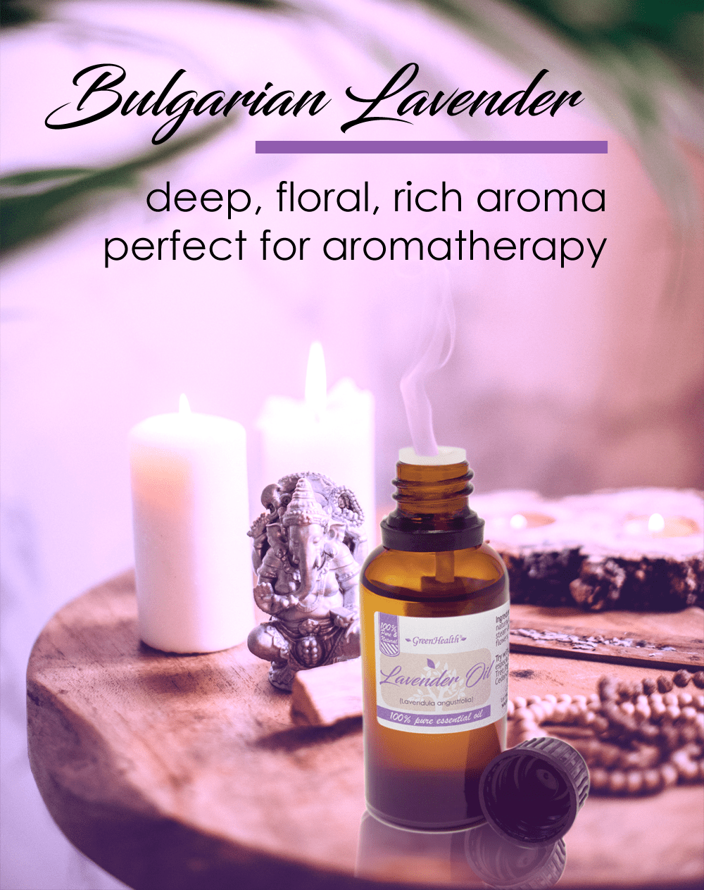 Lavender (Bulgarian) Essential Oil - 16 fl oz - Aluminum Bottle w/ Locking Cap