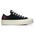 thumbnail image 3 of Converse Women's Chuck Taylor All Star Lift Sneakers, Black/Egret/Red, 5 Medium US, 3 of 7