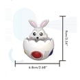 thumbnail image 2 of Conejito de Pascua, rompecabezas de arcoíris, bola, cubo, juguetes de prensa, juegos de giroscopio, juguetes para niños, regalo educativo para bebés, 2 of 5