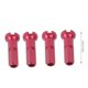 thumbnail image 3 of GUB 100Pcs Bicycle Spoke Caps Aluminum Alloy Bike Spoke Covers Nipples Cycling Accessories Red, 3 of 4