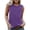 Purple, variant on WREESH Women's Sleeveless Crewneck Flowy Tank Top Lightweight Loose Fit Summer Casual Solid Color Tops