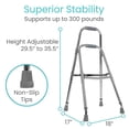 thumbnail image 4 of Andador Vive Hemi para personas mayores: angosto para espacios reducidos, ultraligero, plegable con una sola mano, funciona como silla de apoyo y ayuda para levantarse. Bastón lateral para sentarse y, 4 of 5