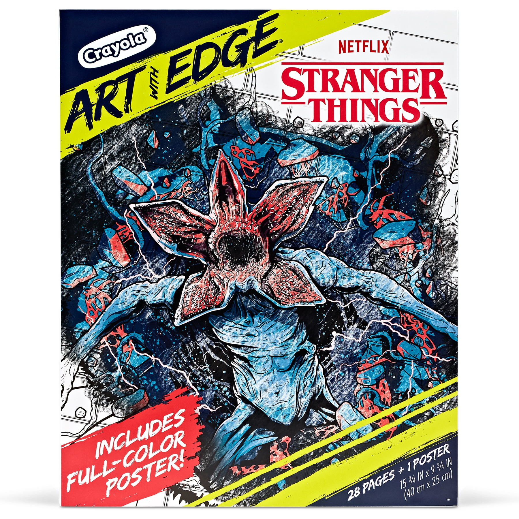 Crayola Art with Edge Stranger Things Coloring Book, 28 Coloring Pages, Pack of 2