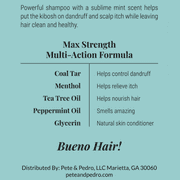 Pete & Pedro CONTROL Extra-Strength, Anti-Dandruff & Anti-Itch Shampoo, 8.5 oz.