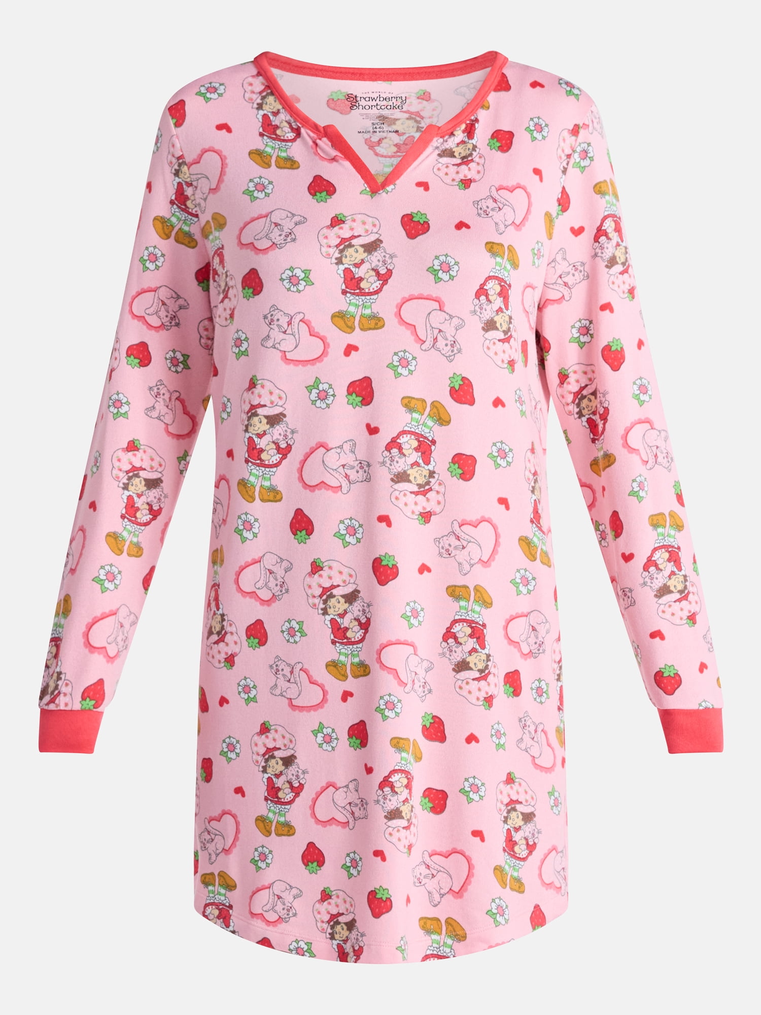 Strawberry Shortcake Women's Valentine's Day Sleepshirt, Sizes XS-3X