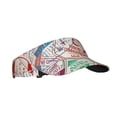 thumbnail image 2 of Kll Sport Sun Visor Hats Ball Caps Empty Top Baseball Sun Cap For Men Women-Passport Stamp, 2 of 8
