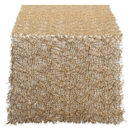 

Gold Sequin Mesh Table Runner Roll 16inx10ft