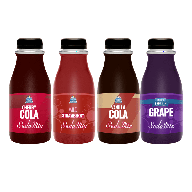 Flavors Four Pack Ralph's Sodamix Cherry Cola Vanilla Cola