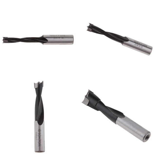 Brocas de perforación duraderas, Broca, Broca derecha, Broca, para muebles 4 piezas Zulema Puntas aburridas Brad Point