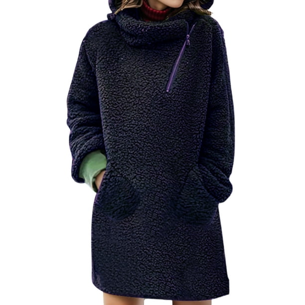 Sweet Forecast Heather Grey Cowl Neck Mini Sweater Dress