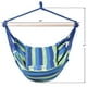 Costway Hamac Corde Chaise Patio Porche Arbre Suspendu Air Swing Bleu Vert – image 2 sur 10