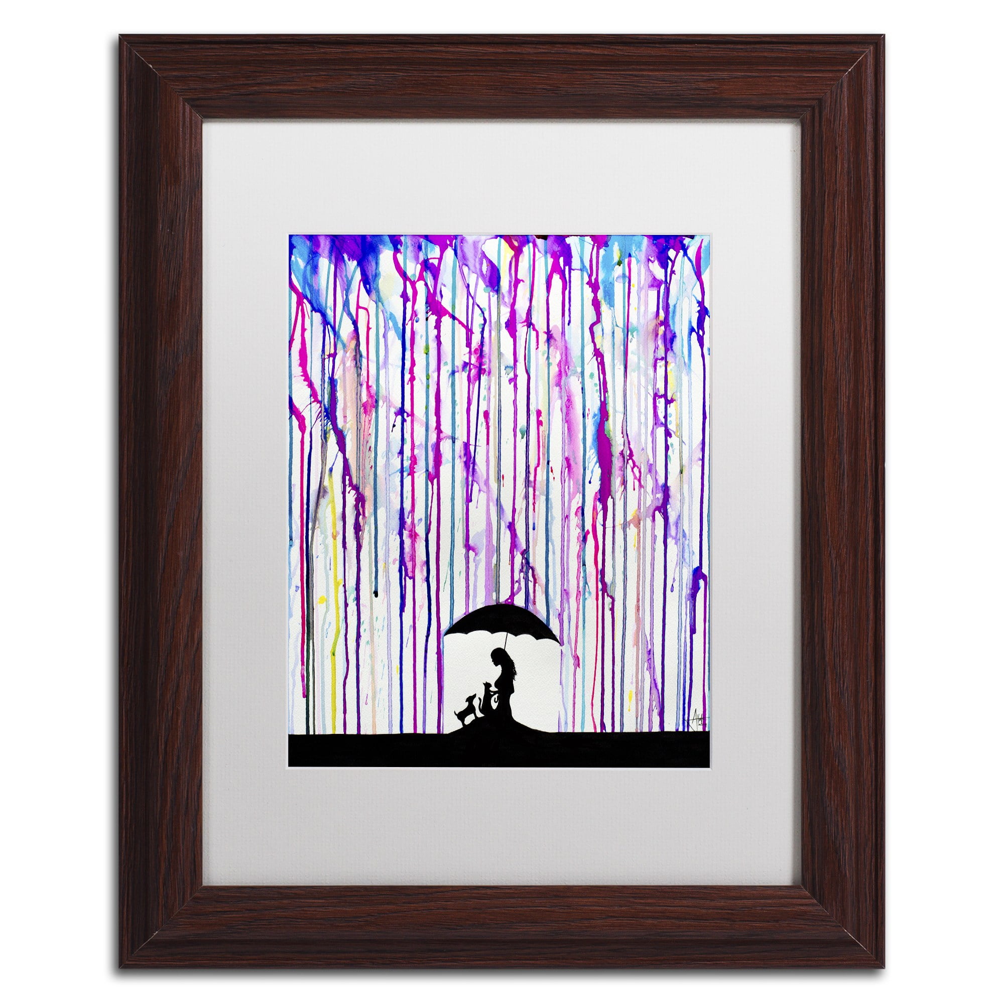 Trademark Fine Art 'Cradle' Canvas Art by Marc Allante, White Matte, Wood Frame