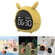 thumbnail image 2 of Reloj despertador digital LED con repetición, de operar, reloj USB para dormitorios, escritorio, estantería, - Amarillo Colco Lindo despertador, 2 of 7