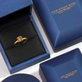 thumbnail image 5 of Gem Stone King 10K Yellow Gold Brown Tiger Eye Solitaire Engagement Ring for Women | 1.00 Cttw | Cushion 6MM | Gemstone Birthstone | Size 7, 5 of 6